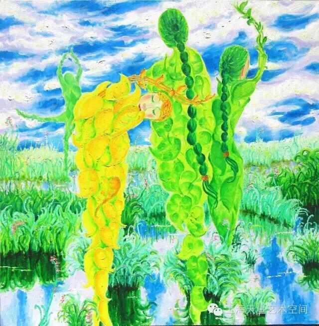 He Xie's painting series: Trees in the Garden of Eden 