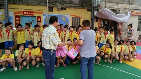 The staff visits the students 