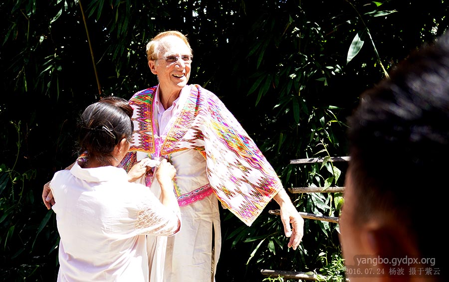 Steve with the Miao Steve in the traditional Miao Clothing (Photo Provided to CCD)