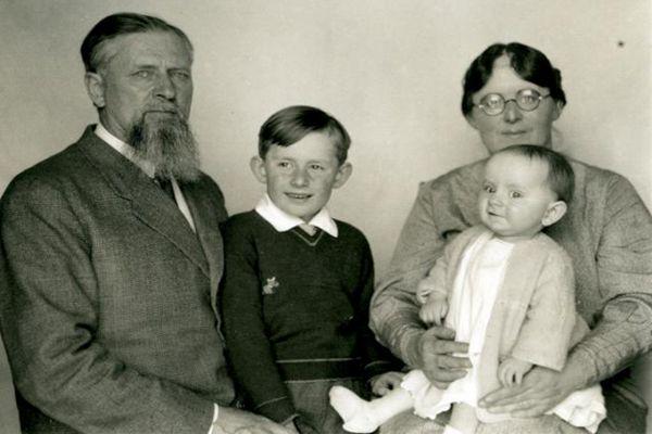 The family photo of Rev. Victor G. Plymire, shot in 1938
