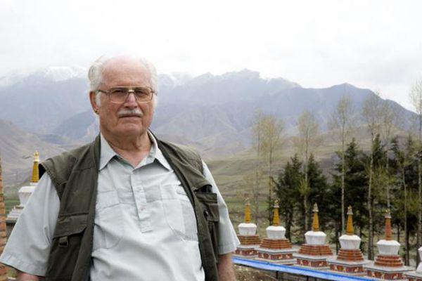 David G. Plymire stands at the monastery where he receives call to mission