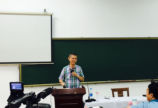 Rev. Yang Huaien in the retreat (Photo provided to CCD)