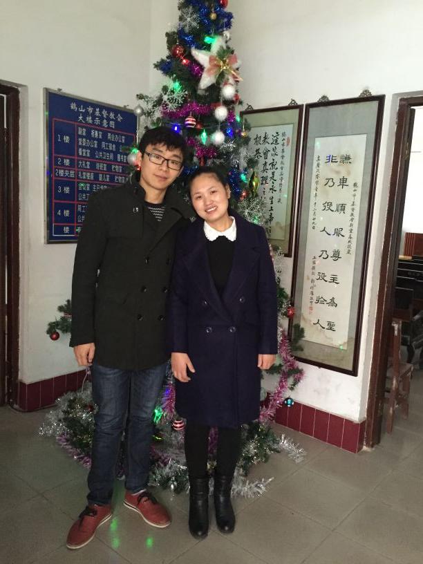 Tianxin Wu and his wife
