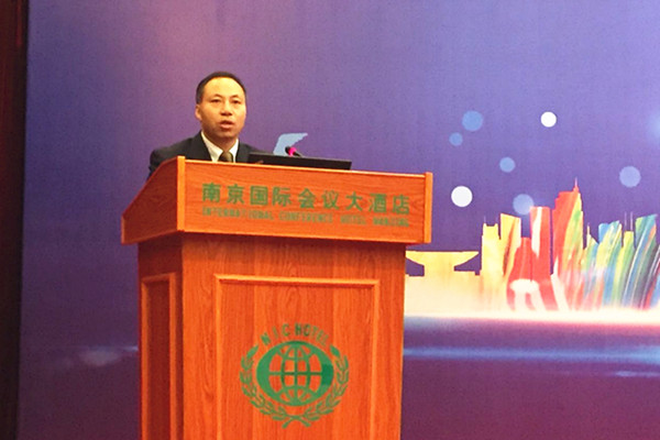 Wang Jian addresses the speech on religious charities 