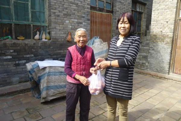 Church visiting the poor families