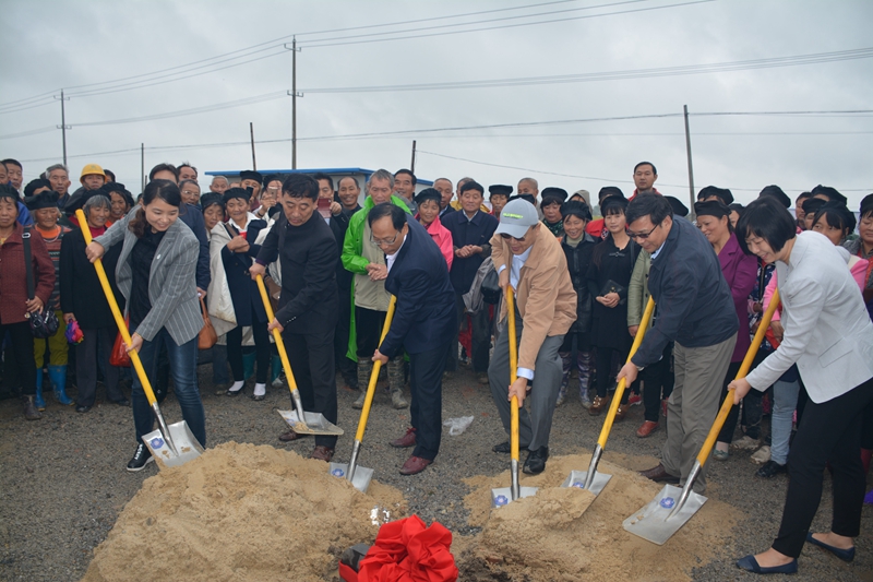 The foundation stone laying ceremony of Agape Church of Tuqiao, Funing