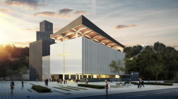 Design sketch of Yichang International Church 