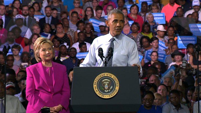 President Barack Obama and Democratic Nominee Hillary Clinton