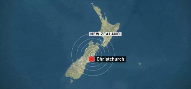 The earthquake hit Christchurch 