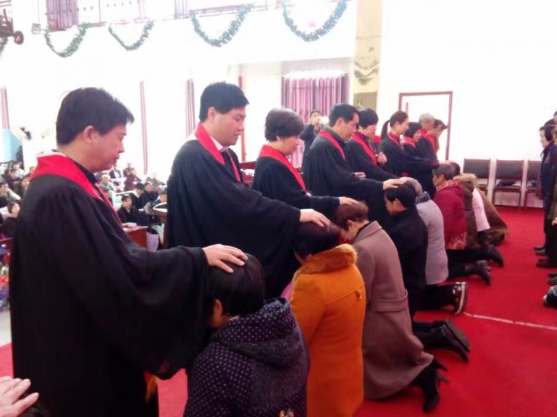 The ordination ceremony held in Chibi Church 
