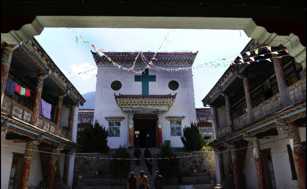 The only Catholic Church In Tibet