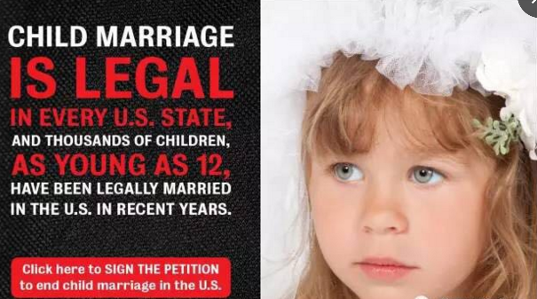 A poster against child marriage