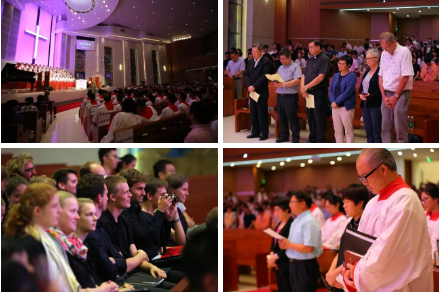 The exchange sacred worship in Guangzhou 