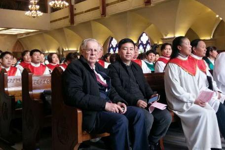 David F. Bridgman in Yancheng Church, Jiangsu