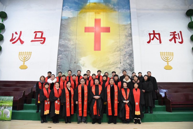The ordination ceremony in Huaian Church on Jan 4, 2018. 