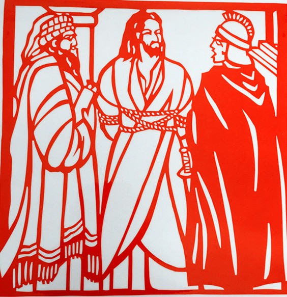 His trial before the Sanhedrin