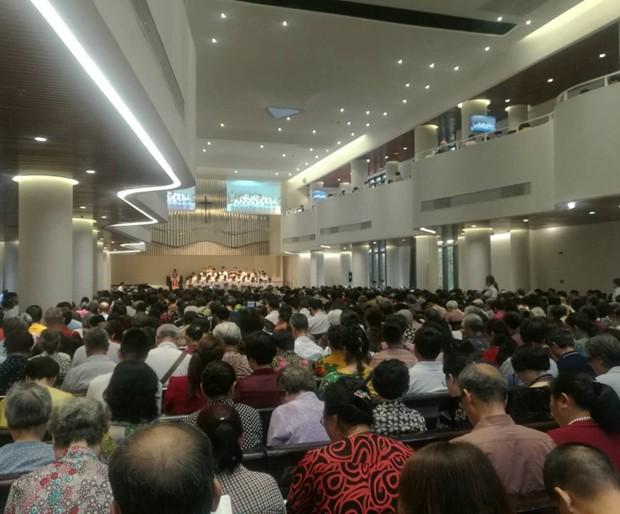 Fuzhou Huaxiang Church of Fujian held a prayer service on May 13, 2018. 