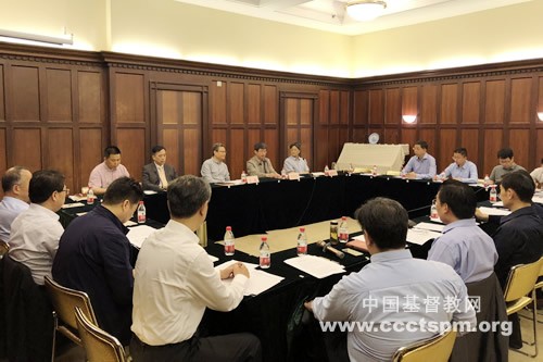 The  first work conference of CCC&TSPM's leadership team to promote the sinicization of Christianity was held on May 22, 2018. 
