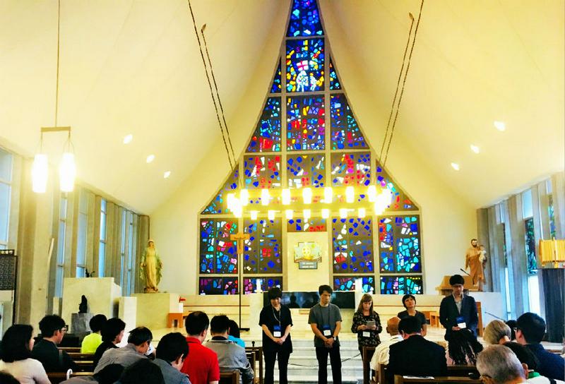 The participants visited Kawaramachi Catholic Church on May 30, 2018. 