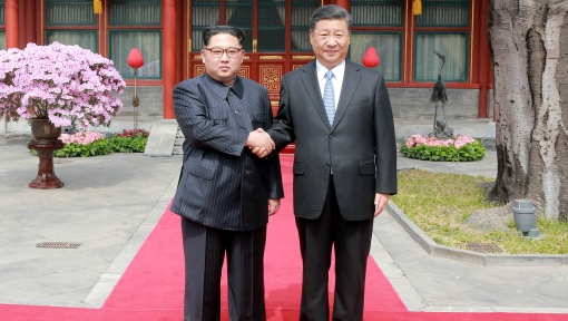 Kim Jong-Un and Xi Jinping