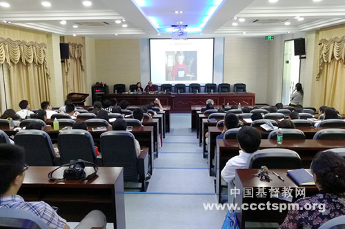 On June 15, 2018, Hanspeter Nuesch spoke in Jiangsu Theological Seminary.