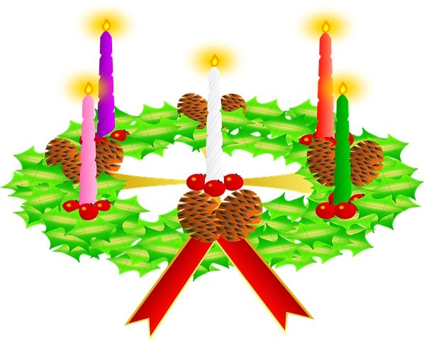 An Advent wreath 