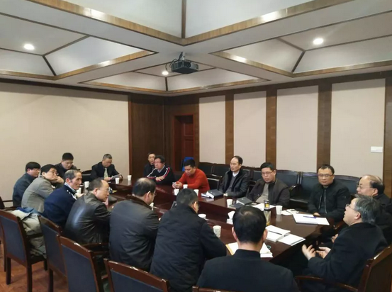 The Hangzhou CCC&TSPM held a meeting regarding participating in a calligraphy exhibition on Feb. 25, 2019. 