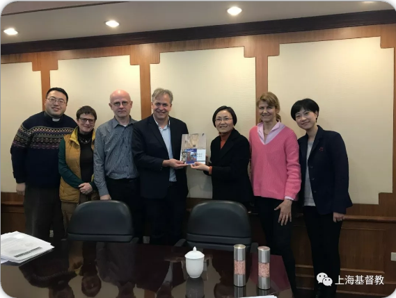 A delegation from Evangelisches Missionswerk in Deutschland visited the Shanghai Chstian Council & Municipal Three -Self Association on Mar. 12, 2019.