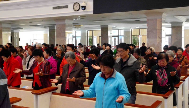 The Xishan Gospel Church held a Holy Monday service on April 15, 2019.