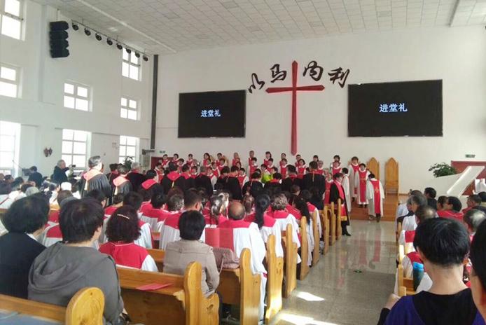 Gospel Church of Huinong District, Shizuishan, Ningxia province, was dedicated on April 6, 2019.
