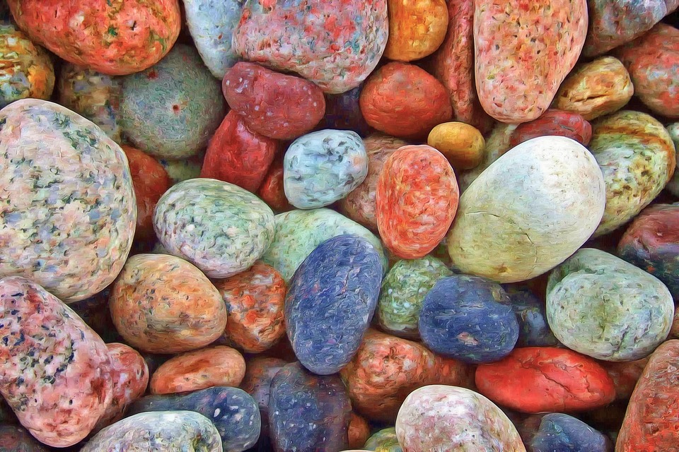 Colorful stones. 