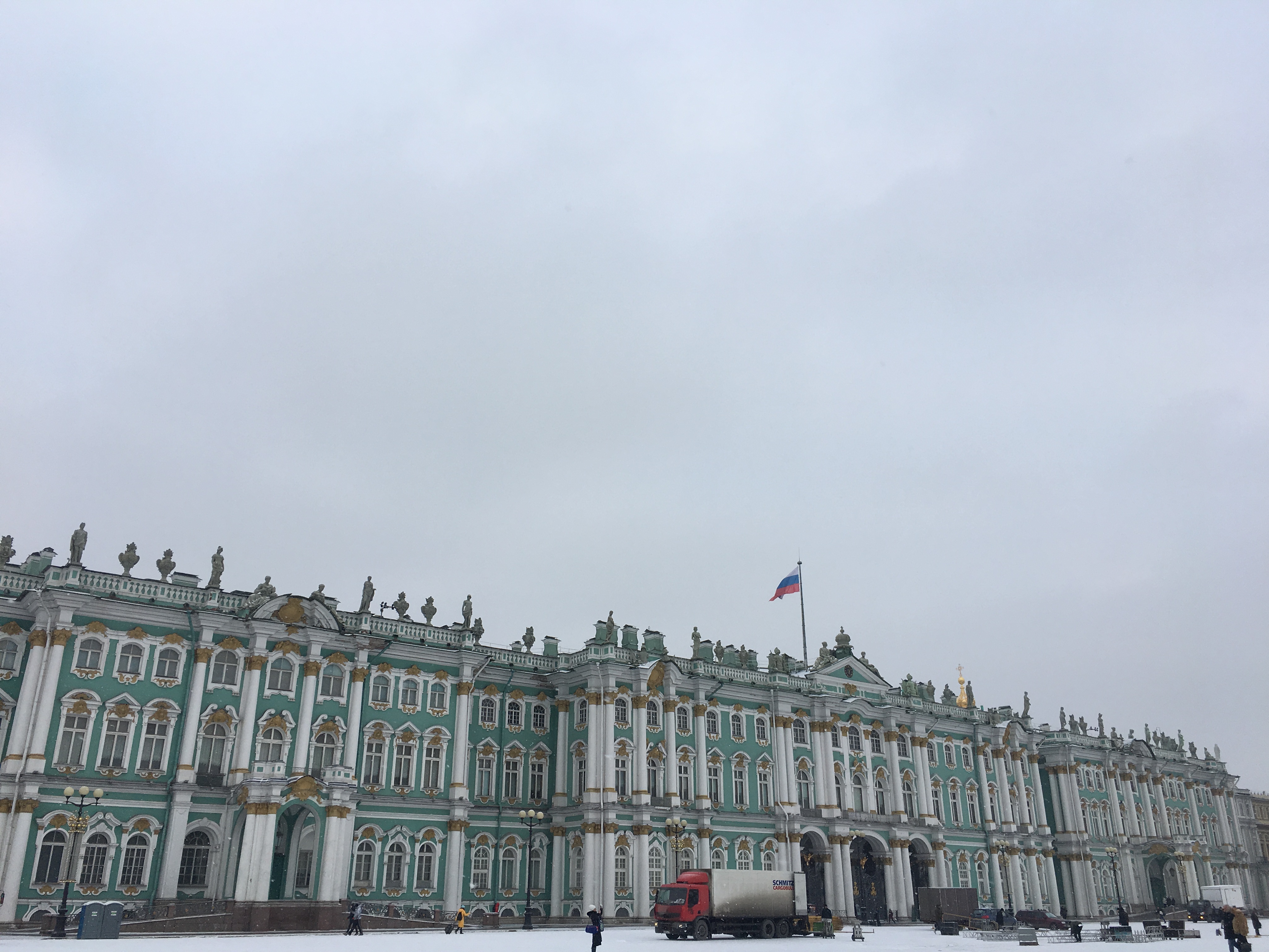 The Winter Palace, a landmark in St. Petersburg 