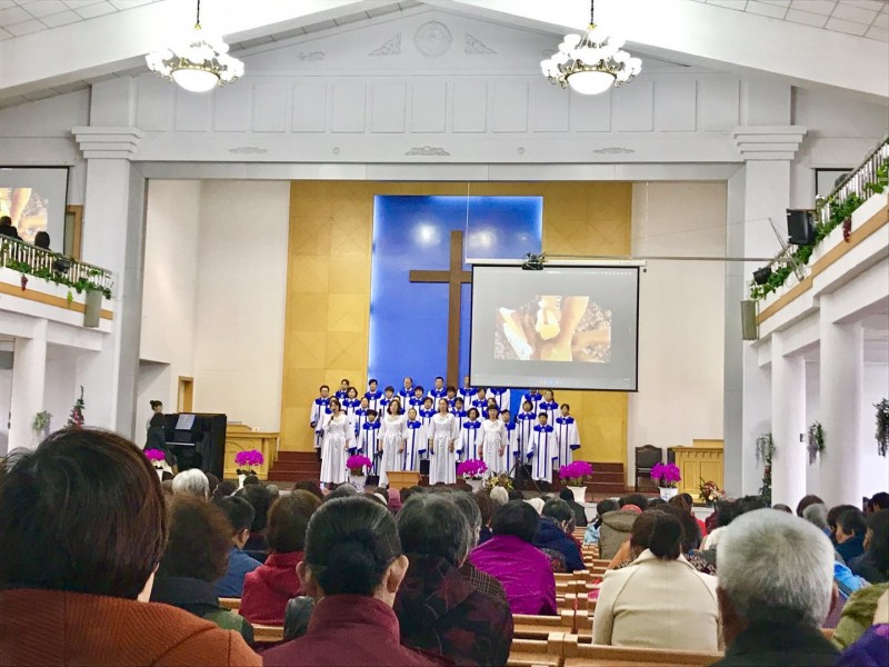 Penglai Church of Shandong celebrated Easter on April 21, 2019. 