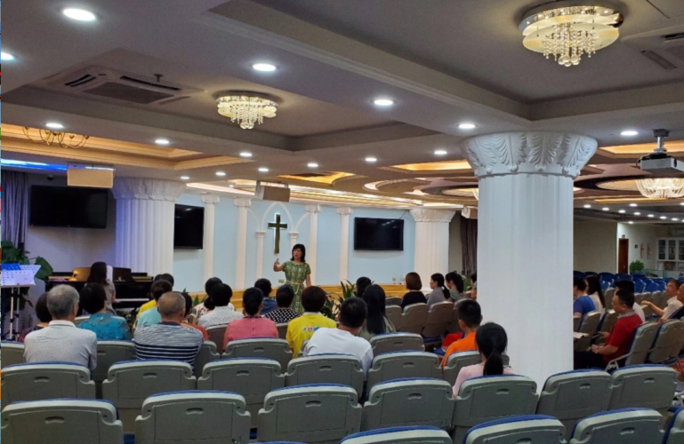 The sacred music choir of Shenzhen Xiangmihu Church was officially founded on Sept 5, 2019.
