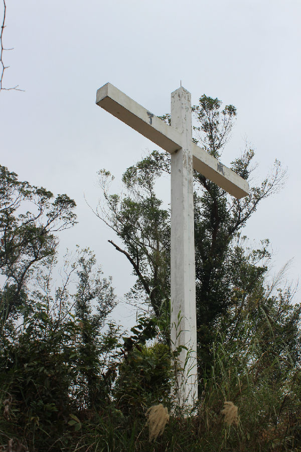 The biggest cross (40-foot-tall) in Hong Kong