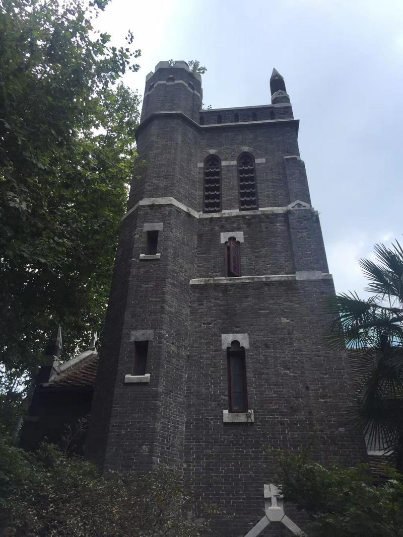 The church's bell tower