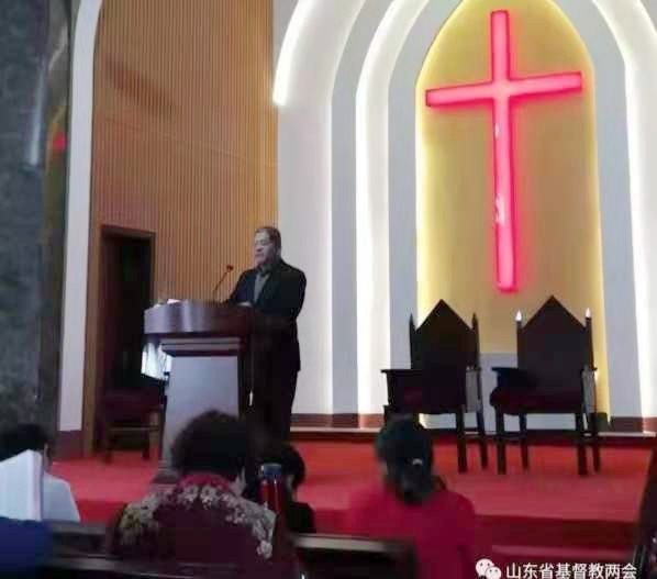 A pastor preached a sermon in a Shandong church from Oct. 31 into early November 2019. 