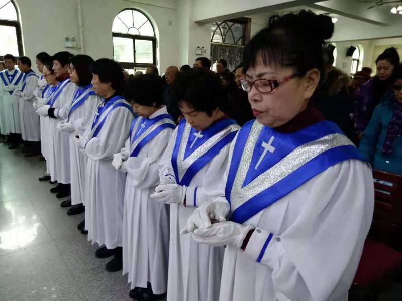 Lühuajie Church in Anshan, Liaoning held its year-end baptism service on Dec 1, 2019.