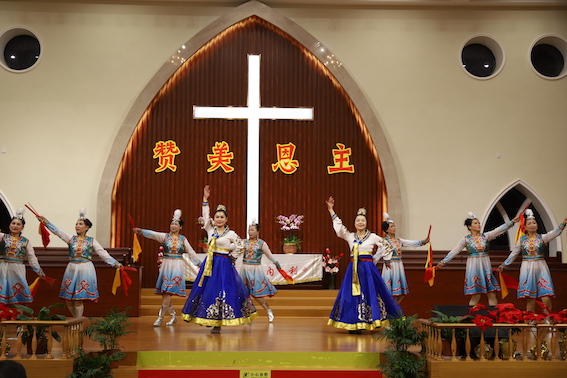 Kunshan Church of China’s eastern coastal Jiangsu Province held a new year praise and worship meeting on Jan. 8, 2020. 