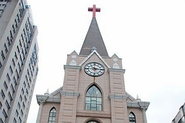 Hefei Gulou Church (before the cross was removed)