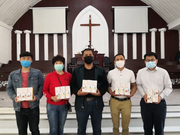 Recently local churches in Changchun, Jilin received infrared thermometers.