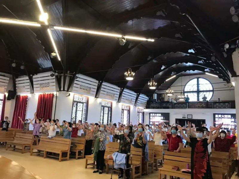 On June 14, 2020, Changsha Changbei Church in China’s central Hunan Province held its first Sunday service since the COVID-19 outbreak in late January. 