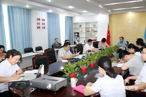 Shandong Seminary held a teaching and evaluation workshop on the afternoon of June 23, 2020.