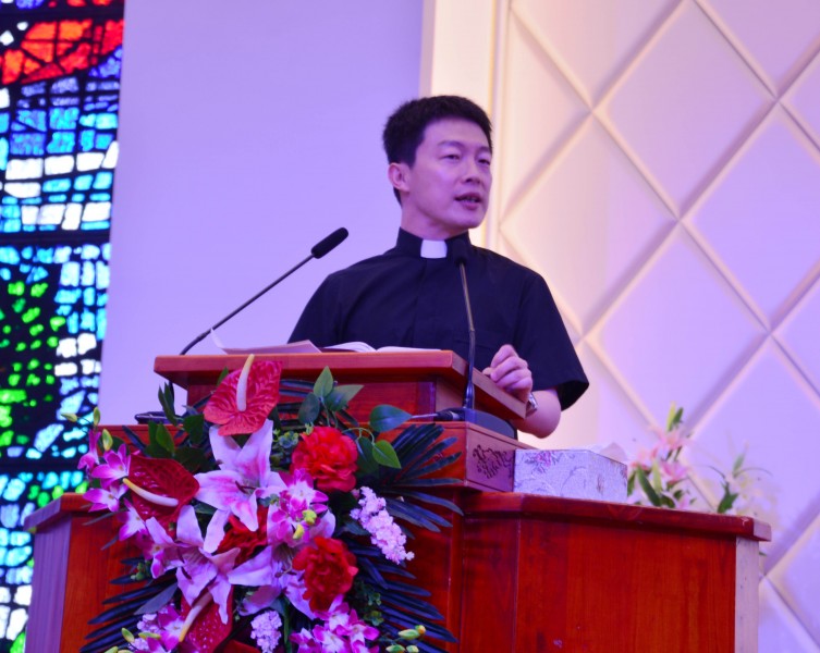 On July, 12, 2020, Pastor Wu Bing gave a sermon in Dalian Xishan Gospel Church.