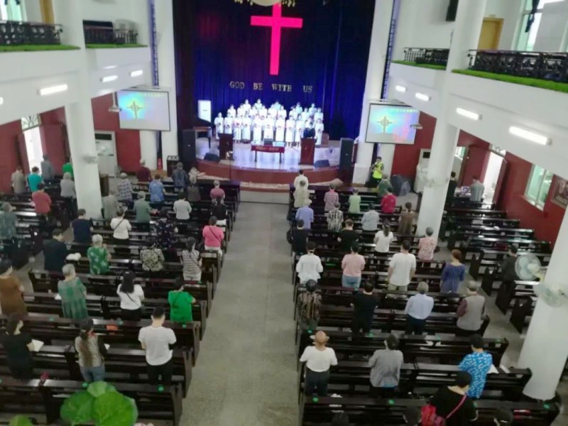 On July 26, 2020, Shashi Church in Jinzhou, China’s COVID-19 epicenter Hubei Province resumed the first Sunday service after months of lockdown due to the pandemic.