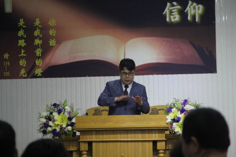 Rev. Ming Dasheng preaced a Sunday sermon in sign language in 2019.