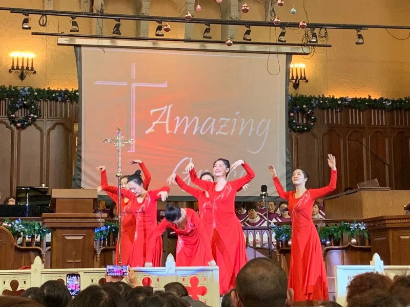 The dance "Amazing Grace” was presented in the third Sundy service of Shanghai Moore Memorial Church on the afternoon of December 20, 2020.