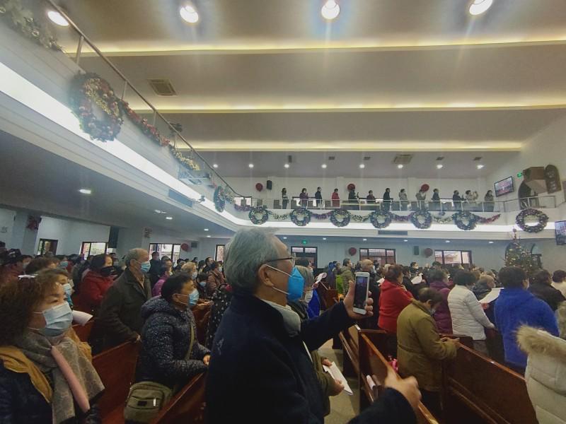 The Shanghai Huai'en Church or Grace Church held a Christmas praise&worship service on December 23, 2020. 