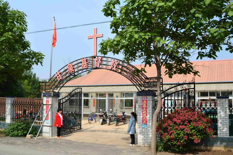 A church in Ganquan Village, Qianshan District, Anshan City, Liaoning Province