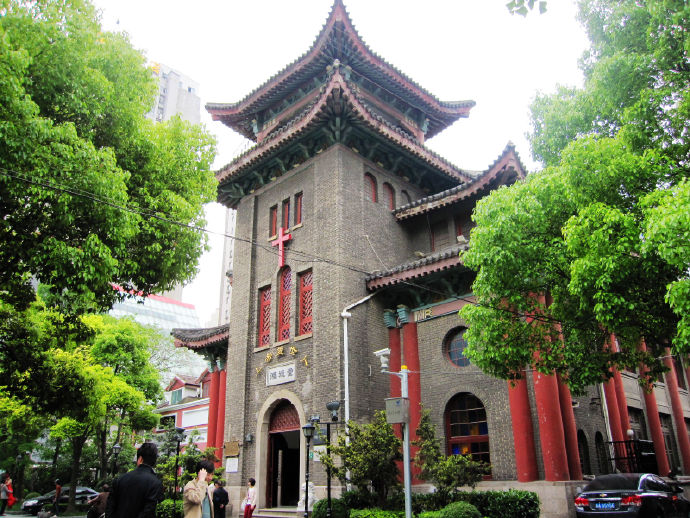 Shanghai Hongde Church, the first religious establishment of the U.S. Presbyterian Mission (North) in Shanghai 